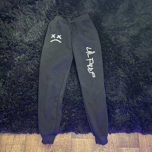 lil peep black sweat pants